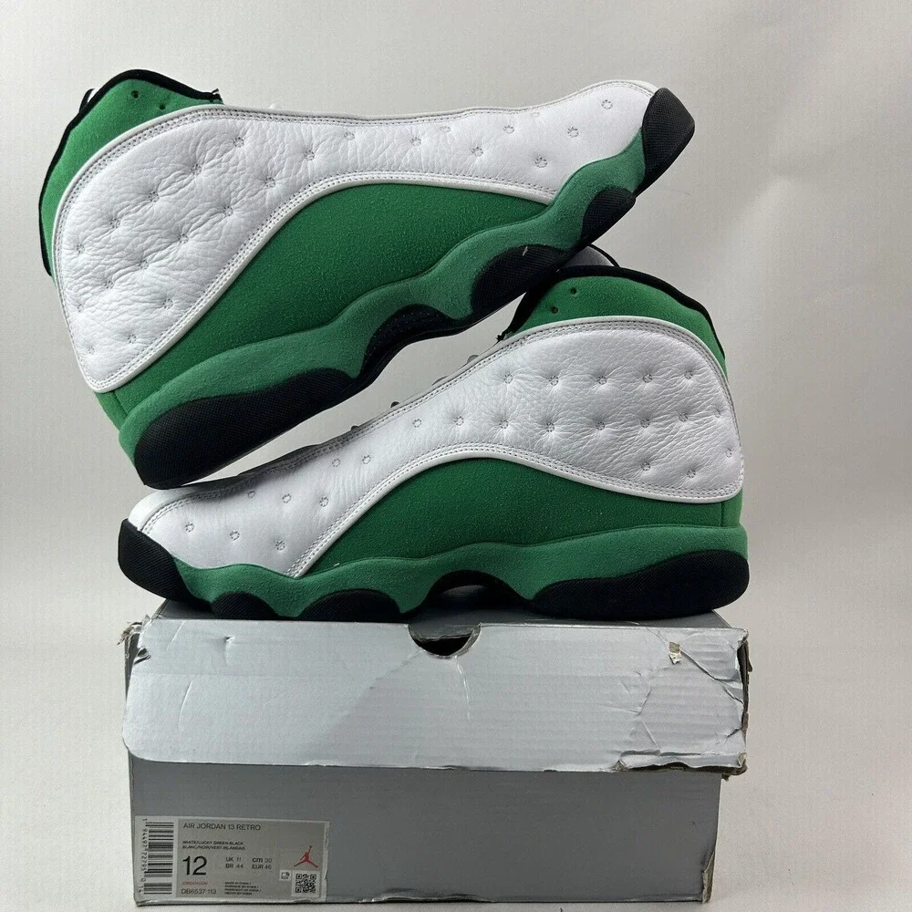 Nike Shoes Air Jordan 13 Retro "White Lucky Green" 2024 - Picture 3 of 5
